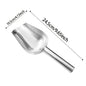 Stainless Steel Ice Shovel - Heavy-Duty Metal Scoop