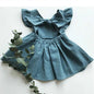 Kids Tales Summer Belle Cotton-Linen A-Line Girls' Dress