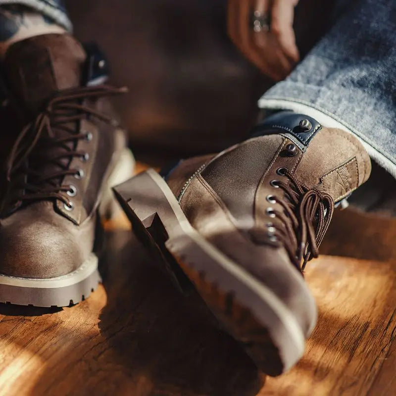 Maden Splice Suede Work Boots