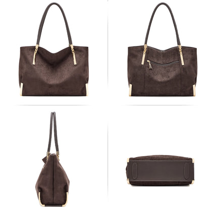 FOXER Vintage Suede Shoulder Bag