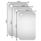 3PCS Stainless Steel Chopping Board