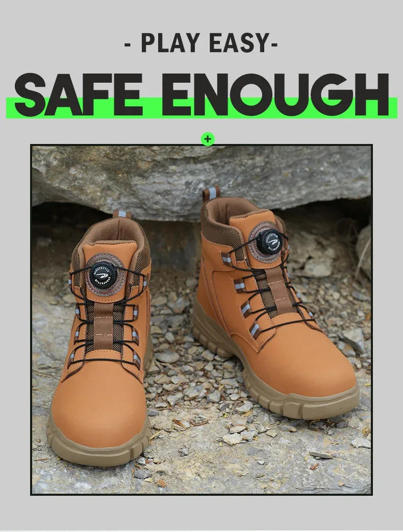 Kankeirr Men's Steel Toe Safety Boots - ShopHub