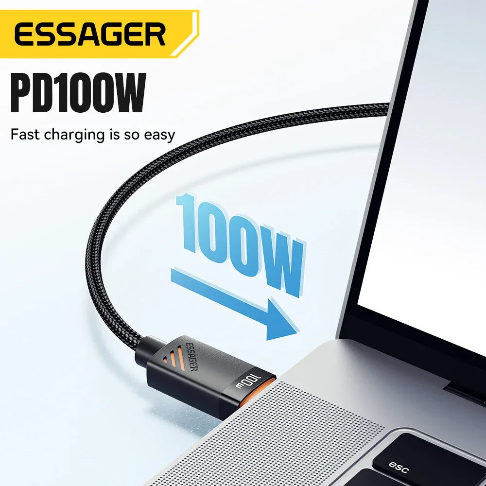 Essager 3 in 1 100W Multi USB C Charging Cable - ShopHub