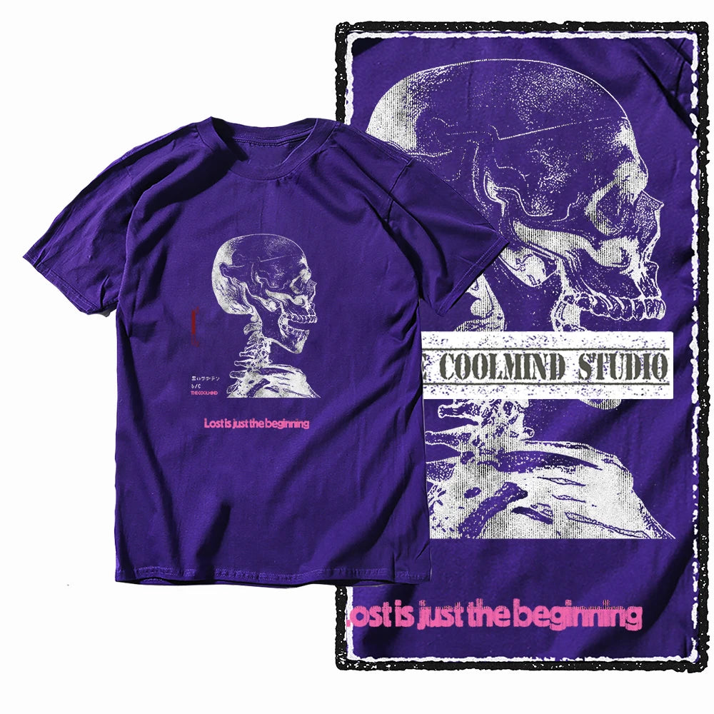 COOLMIND X0103 Skull Beginnings Graphic Tee