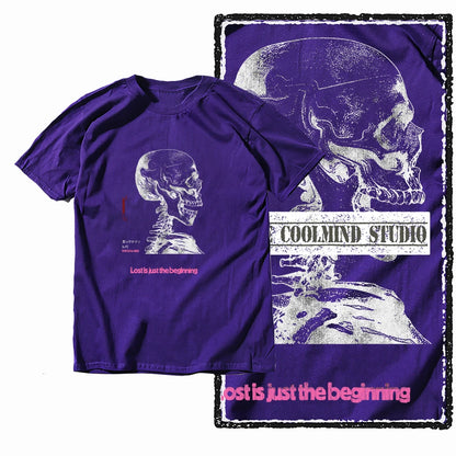 COOLMIND X0103 Skull Beginnings Graphic Tee