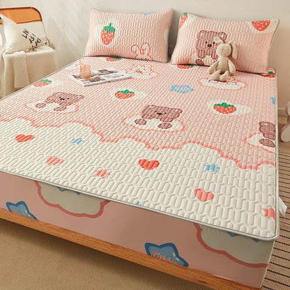 Cooling summer mattress pad and pillowcase set from ShopHub NZ, breathable and comfortable bedding for hot nights.