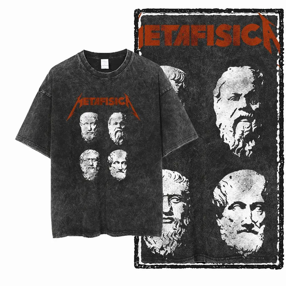 G25 Exclusive Cool Vintage Cotton Men's COOLMIND Graphic T-shirt | Acid Washed Streetwear Big Size O-neck Men's Tee Tshirt