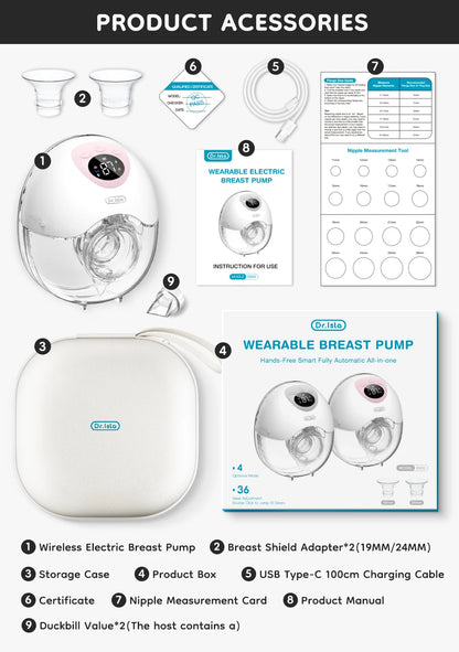 Dr.Isla Wearable Electric Breast Milk Extractor