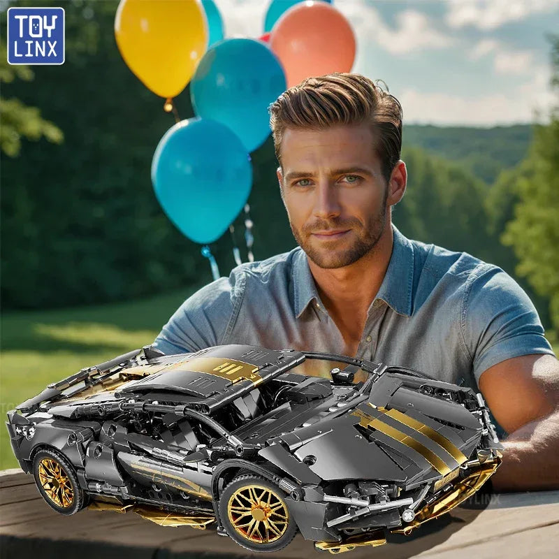 TOYLINX 1:14 Supercar Building Block Toy - ShopHub