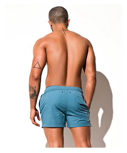 DESMIIT S47 Quick-Dry Swim Shorts with Zipper Pocket