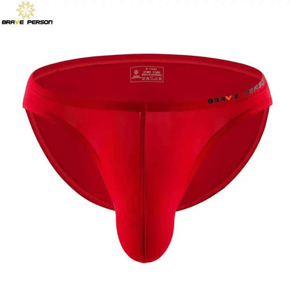 BRAVE PERSON Sexy Men's Underwear Big Penis Pouch Briefs Bikini Nylon Underpants