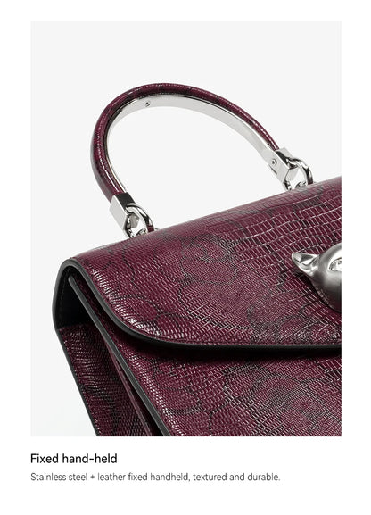BAFELLI Floral Leather Business Doctor Bag in Pine Forest