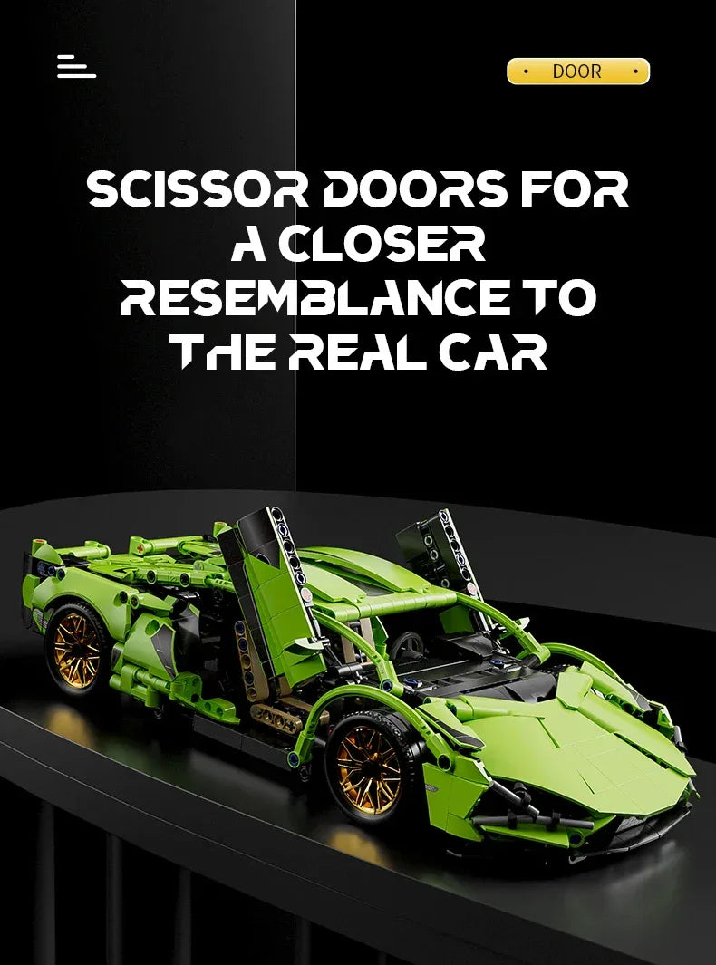 TOYLINX 1:14 Technical Building Blocks Racing Car Model - ShopHub