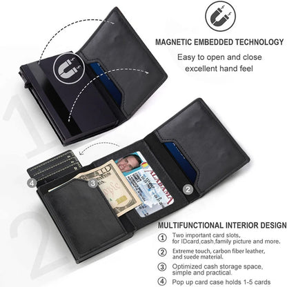 Rfid Carbon Fibe Airtag Wallets