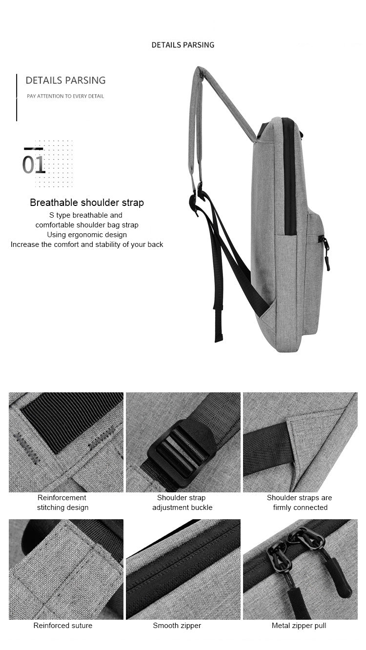 DIENQI Ultra-thin Laptop Backpack