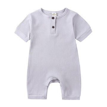 Kids Tales Little Everyday Ribbed Cotton-Blend Baby Romper