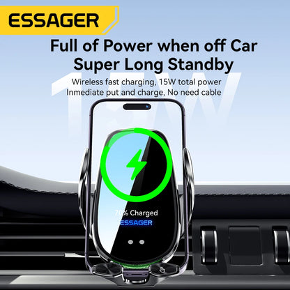 Essager Qi 15W Wireless Charger Car Phone Holder – Air Vent Mount