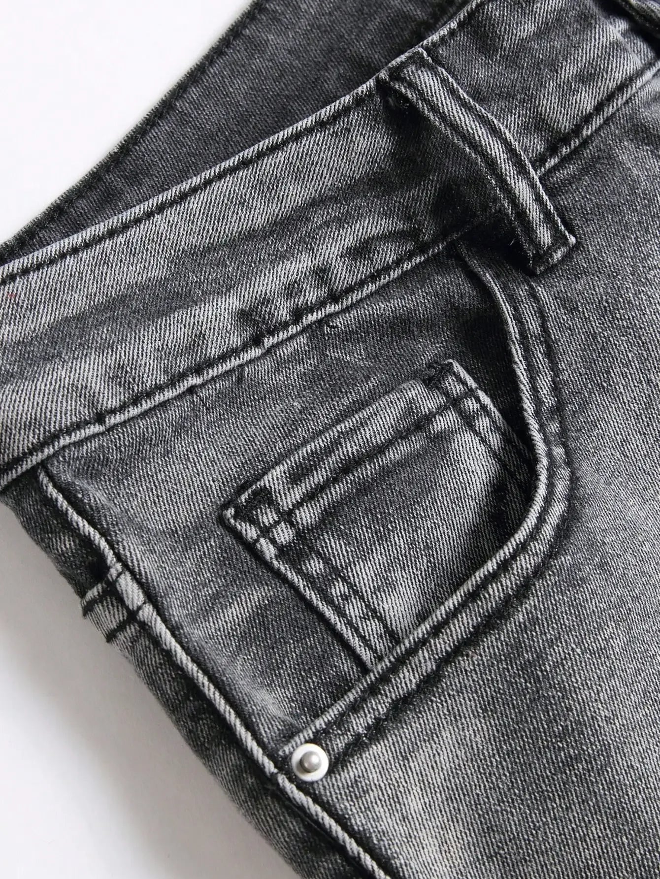 Men's Stretchy Denim Jeans Featuring Trendy Ripped Designs - ShopHub