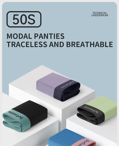 MiiOW Modal Men's Boxer Briefs 3pcs Set - Silky 50S Antibacterial Underwear