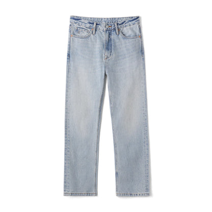 SIMWOOD 2026 Autumn New Loose Straight 13.5oz  100% Cotton Washed Vintage Jeans Men Plus Size Denim Trousers