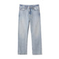 SIMWOOD 2026 Autumn New Loose Straight 13.5oz  100% Cotton Washed Vintage Jeans Men Plus Size Denim Trousers