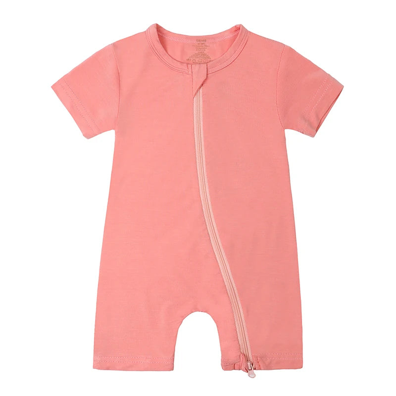 Kids Tales Little Breeze Bamboo-Blend Zip Baby Romper