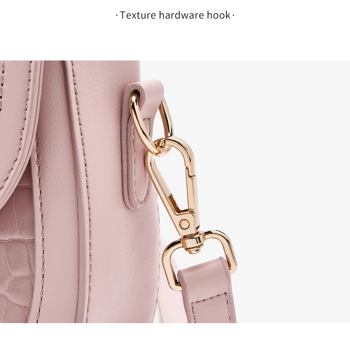 FOXER Chic Luxury Shoulder Bag for Women PU Leather Pink Top‑handle Handbag Fashion Ladies Crossbody Purse for Daily Dating
