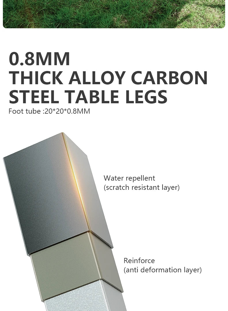 BISINNA Outdoor Egg Roll Table