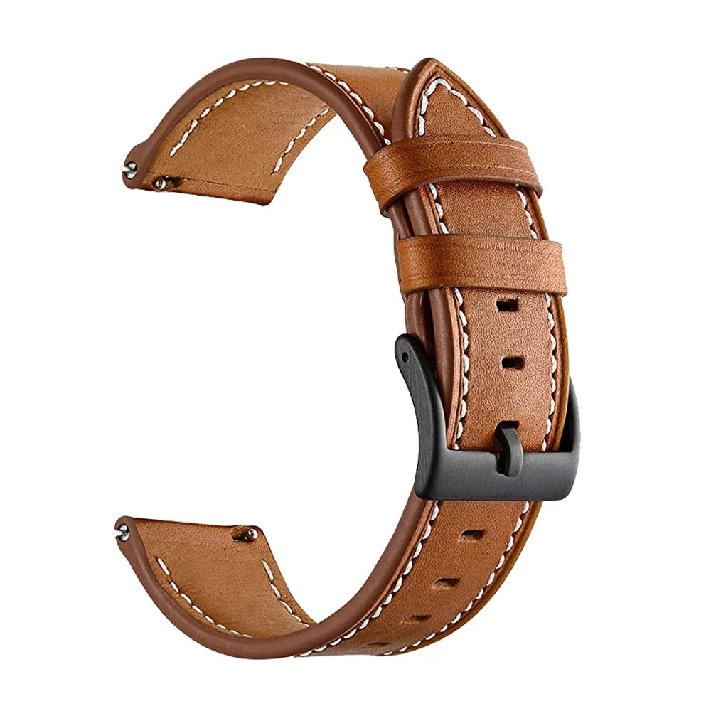 Leather Watch Strap for the Garmin Forerunner 645 (available in 11 colours) Habicare
