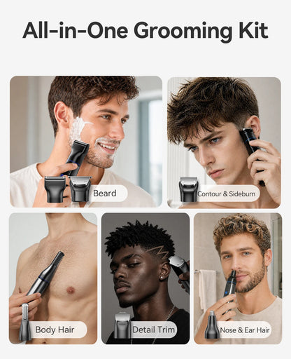 Kensen S38 Electric Hair Trimmer for Men 6 in 1 Body Hair Shaver