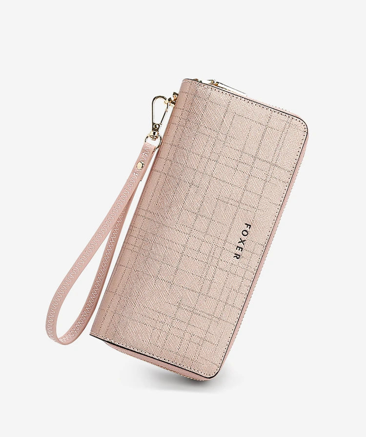 FOXER Split Leather Women's Long Wallet
