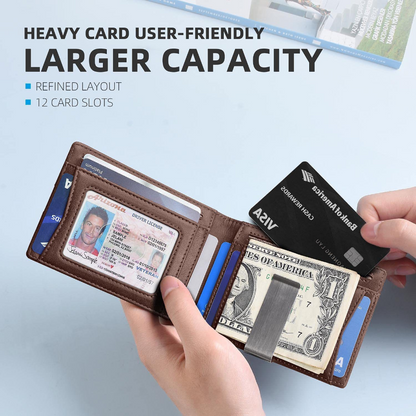 Rfid Microfier Leather Men's Luxury Wallets