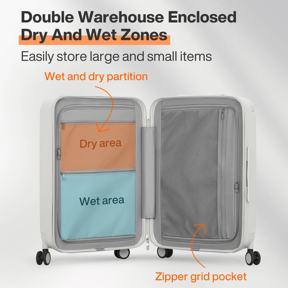 Mixi Wide Handle Travel Trolley Case