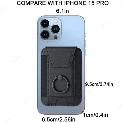 PU Phone Card Holder with Ring Stand | One Slot