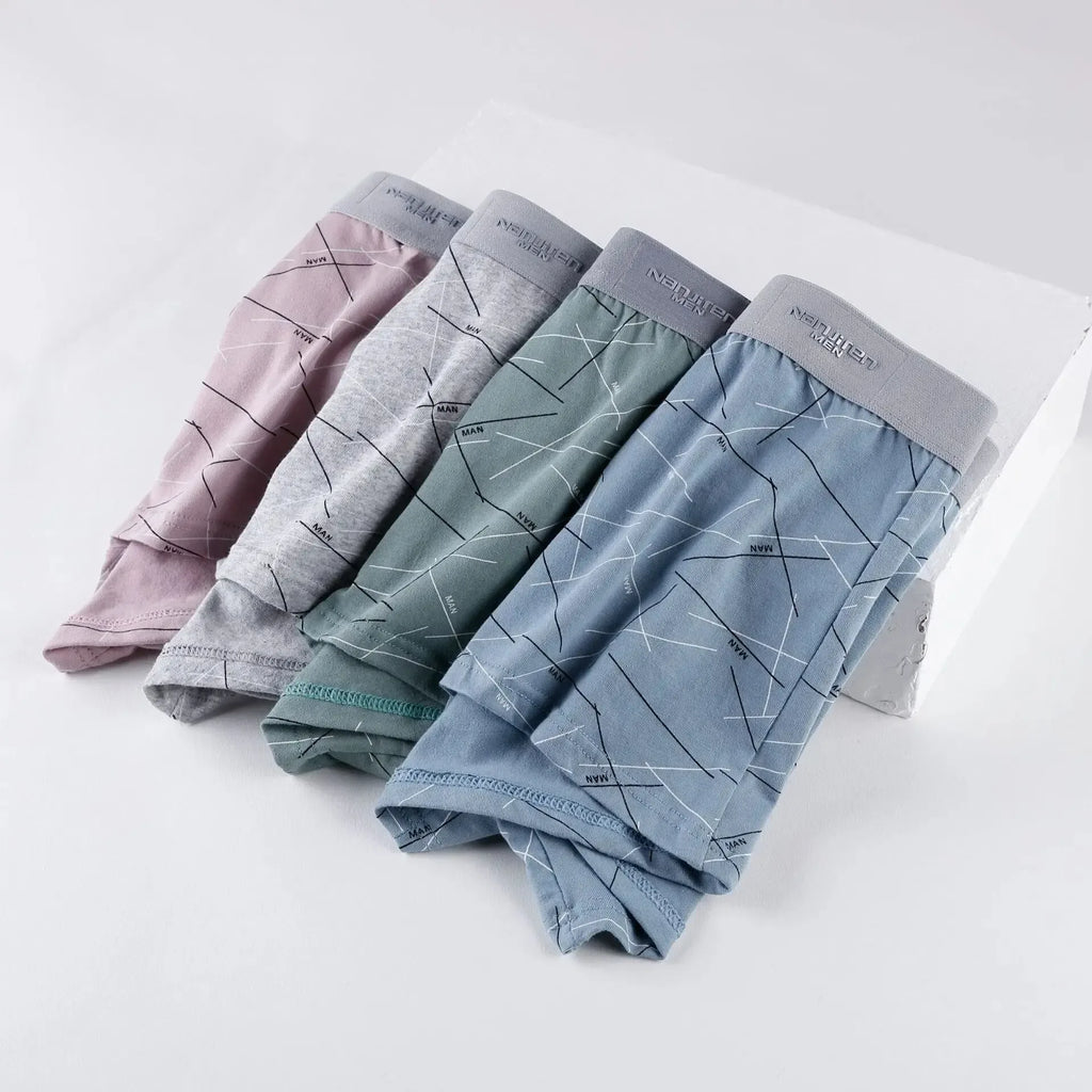 Men's 4 Pack Ice Silk Mesh Boxer Shorts - ShopHub