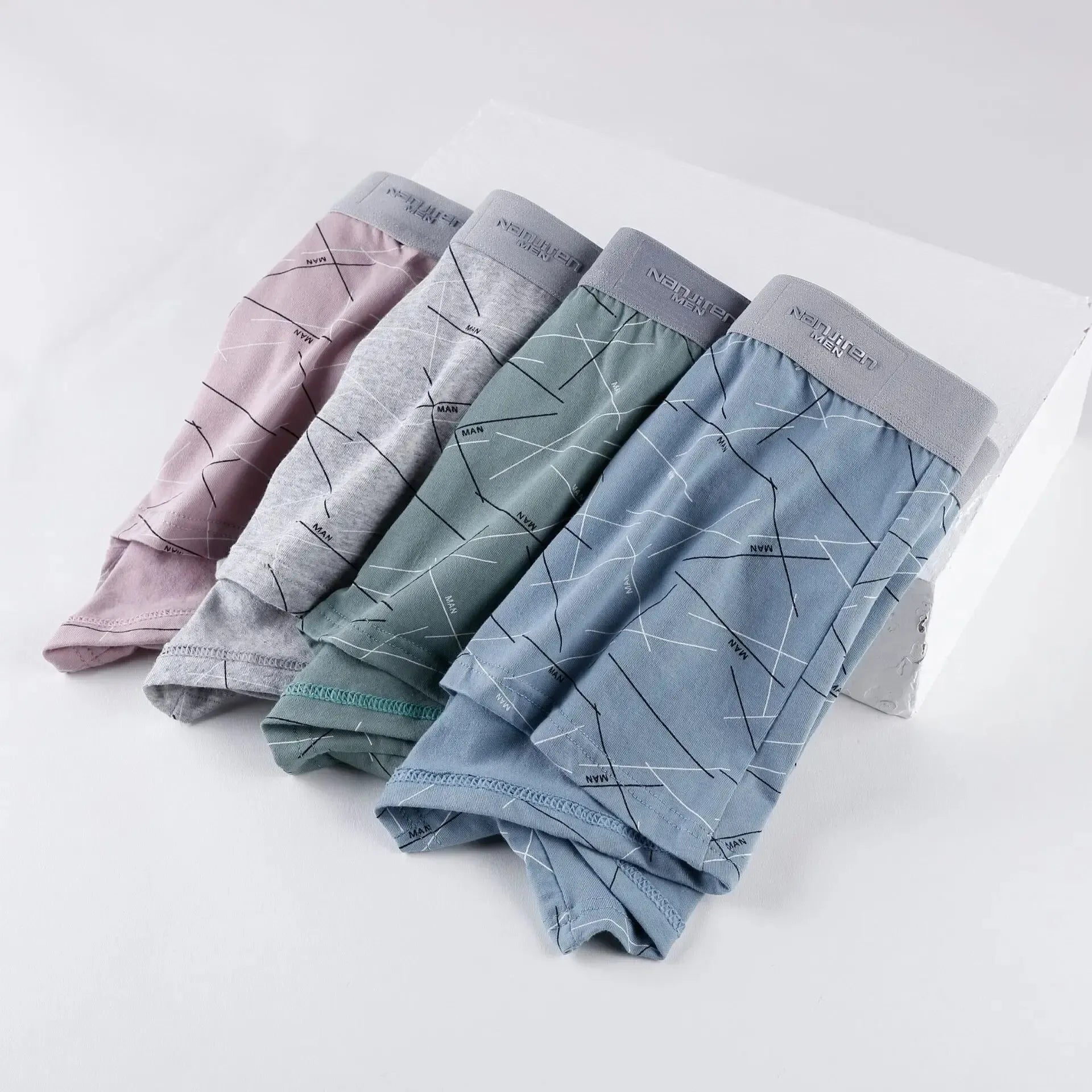 Men's 4 Pack Ice Silk Mesh Boxer Shorts - ShopHub