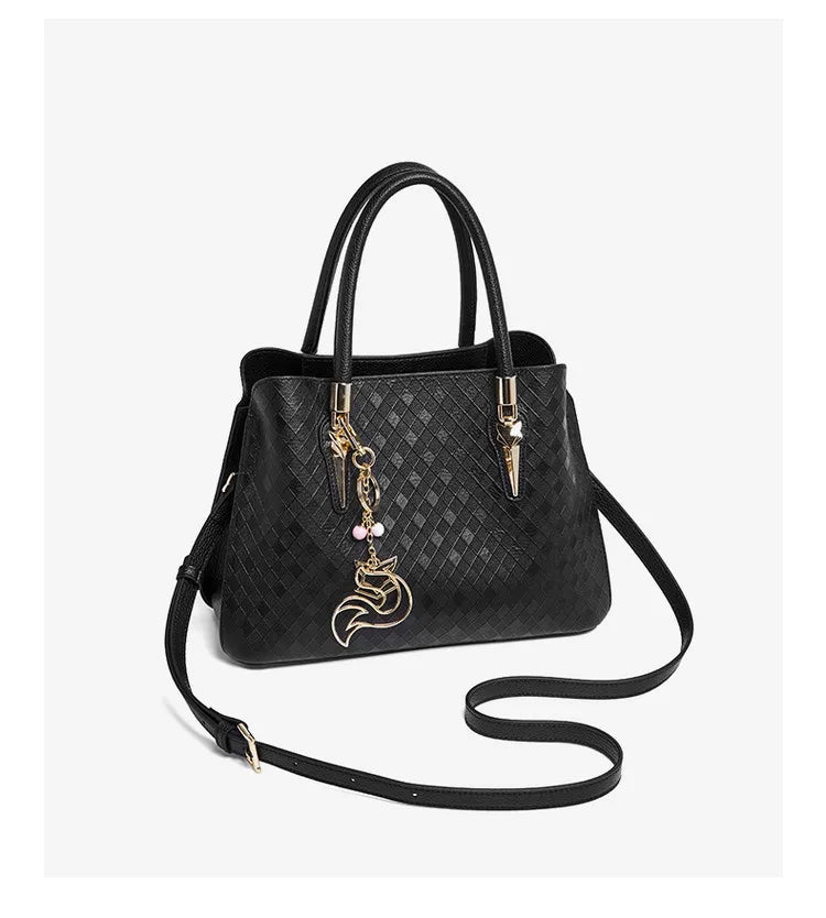 FOXER Luxury Genuine Leather Women's Shoulder Bag