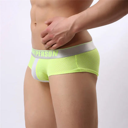 BRAVE PERSON Mens Low-Rise Boxer Briefs Sexy Fashion Underwear