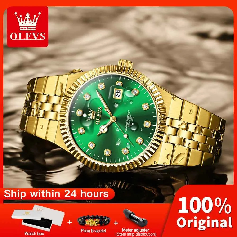 OLEVS 2989 Men Watch - Fashion Dial, High Quality Quartz Movement, Night-Light Function, Waterproof Elegance