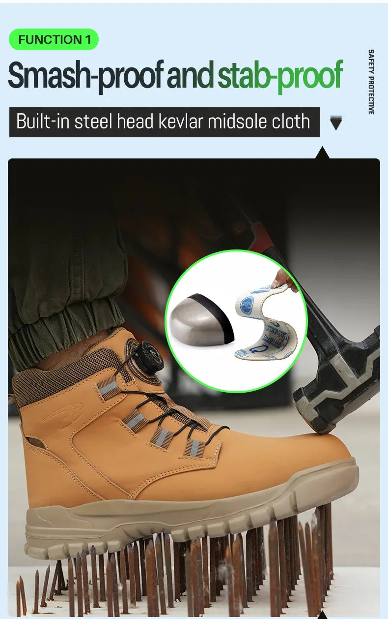 Men's Waterproof Safety Boots - ShopHub