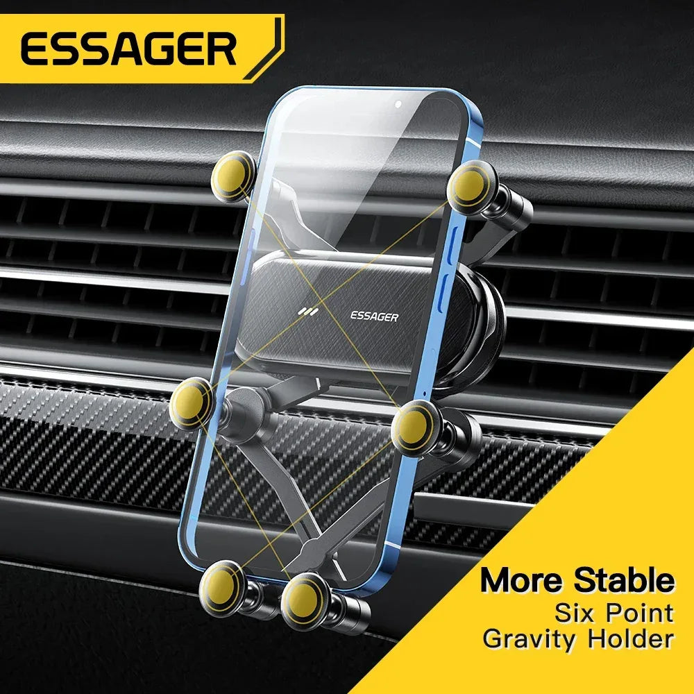 Essager Six Points Gravity Car Phone Holder - ShopHub