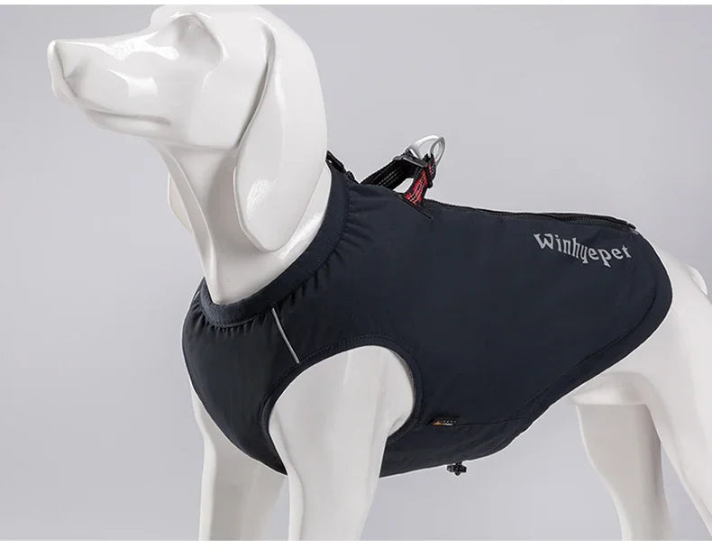 TRUELOVE High-Performance Foul Weather Jacket Dog Harness Vest Combination High-grade Nylon 66 Waterproof Keep Pet Warm YG1871