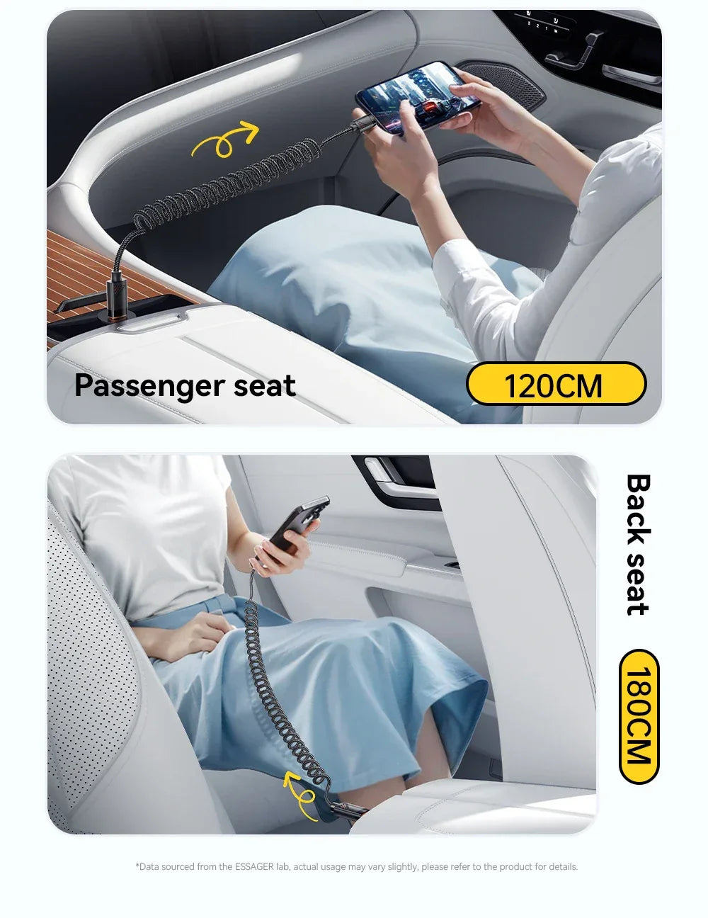 Essager Car Spring USB C to Lightning Cable - ShopHub