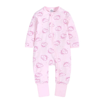 Kids Tales Everyday Wonder Cotton-Stretch Zip Baby Romper