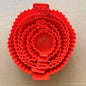 6PC Air Fryer Mats - 450°F Silicone Non-Stick Dual Texture