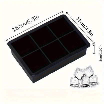 6-Cell Large Silicone Ice Cube Tray