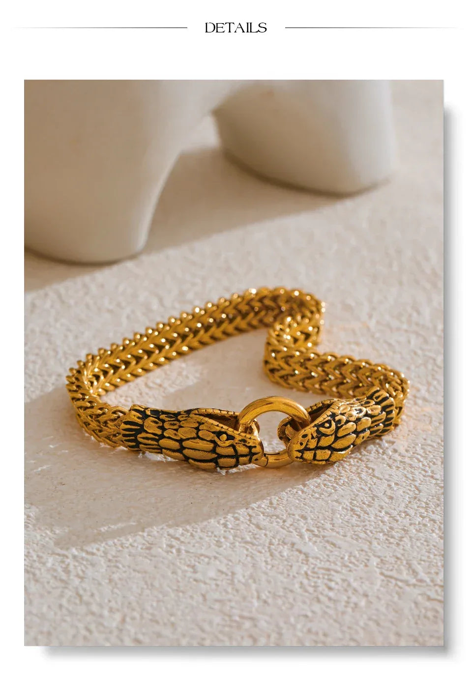 23cm Men's Snake Bracelet - ShopHub