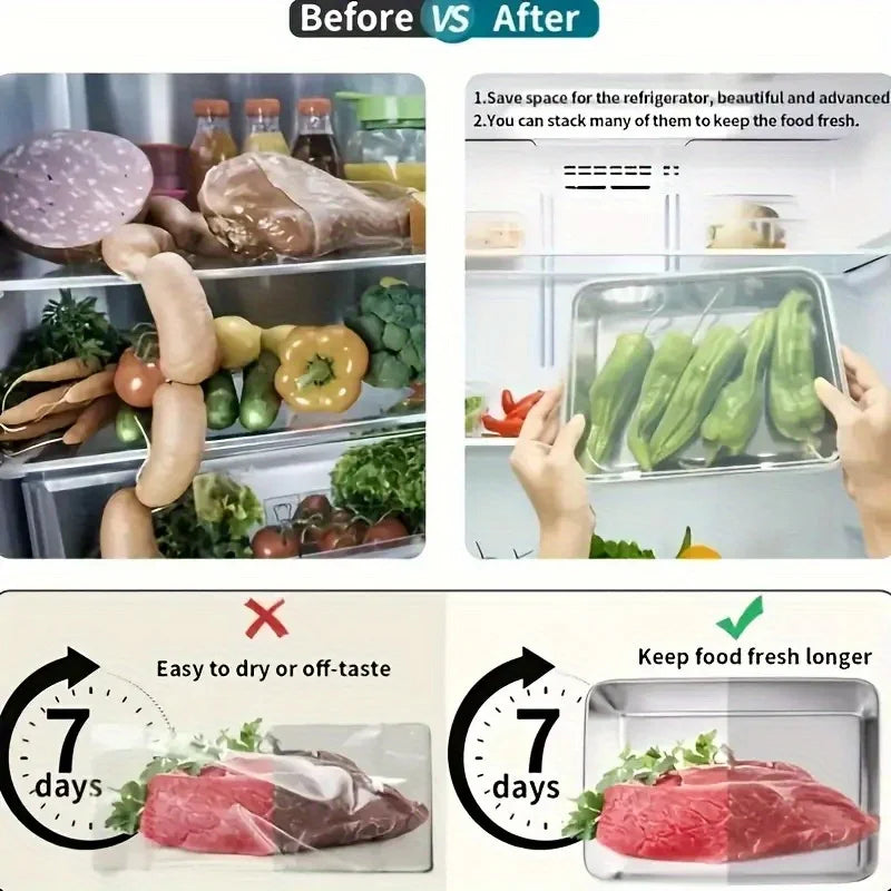 3PCS Stainless Steel Food Containers