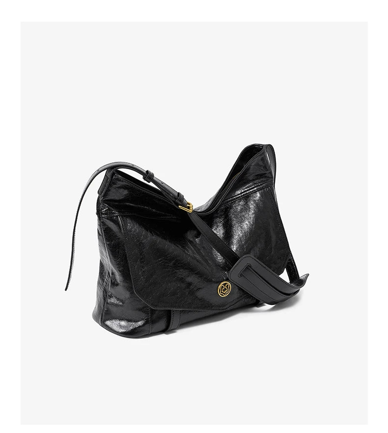 FOXER Genuine Leather Hobo Tote Bag
