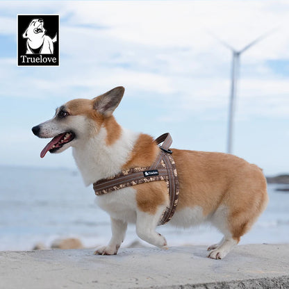 Truelove Floral Printing Mesh Padded Harness – Comfort and Style for Every Dog